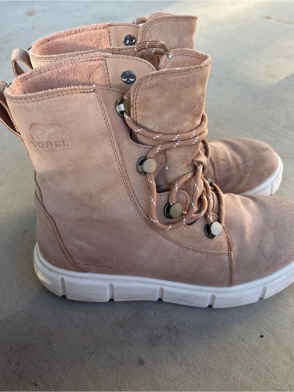 Sorel womens Suede Waterproof Lace-Up Boots